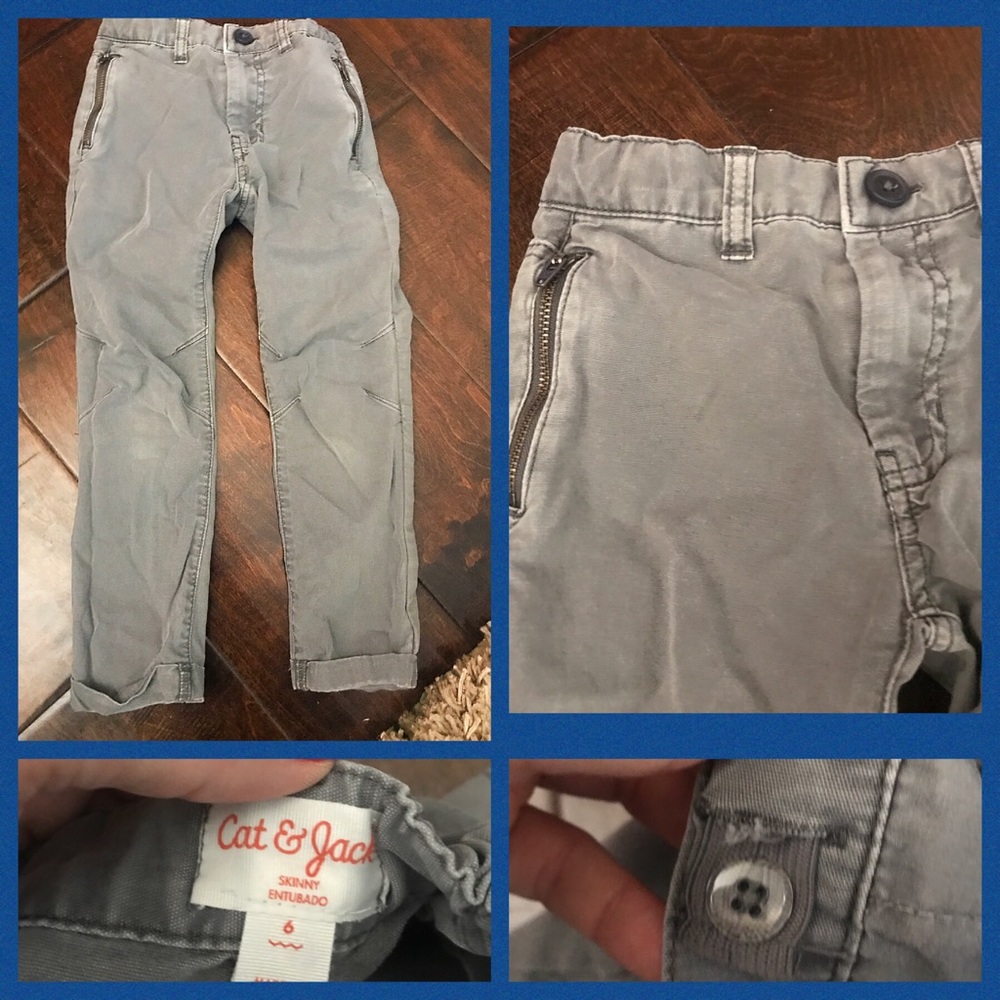 4 boys items for $15! Boys Grey Pants Size 6